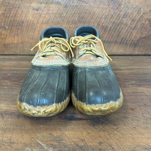 Vintage LL Bean Men's Bean Boots Rubber Mocs 10 - Picture 3 of 11